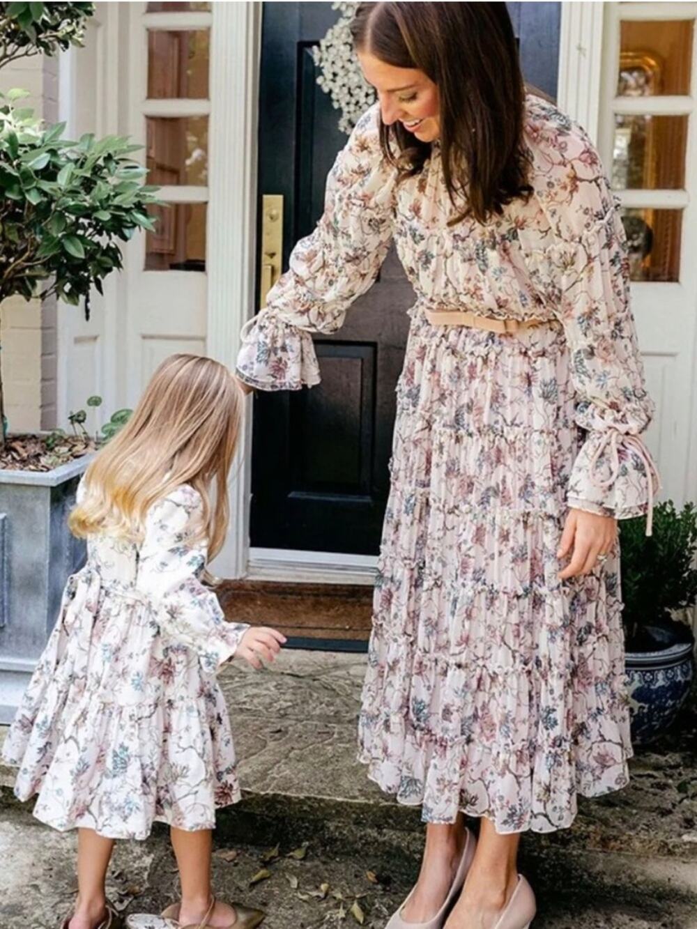 Nicola Bathie x Antonio Melani Claire Floral Chiffon Dress